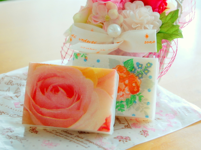デコパージュ石鹸の簡単な手作り方法や作り方・DIY・レシピ